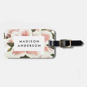 Vintage Azalea Luggage Tag