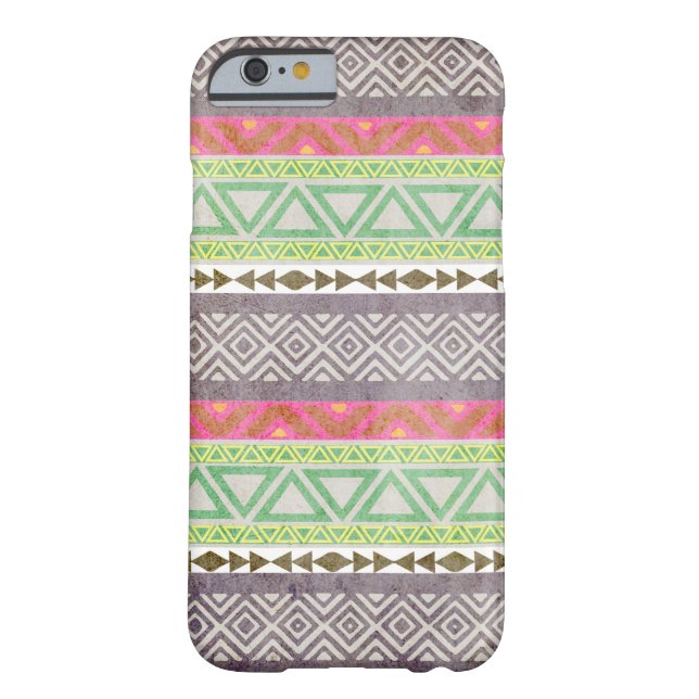 Vintage Aztec Tribal Pattern 1 iPhone 6 case (Back)