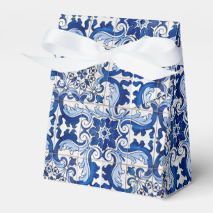 Vintage Azulejo Tile Pattern Favor Box
