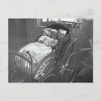 Vintage Baby and Stroller Postcard