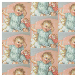 Vintage Baby and Toys Fabric
