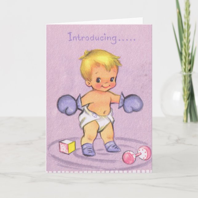 Vintage Baby Announcement (Front)