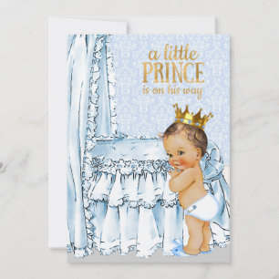 Vintage Baby Boy Prince Baby Shower Invitation