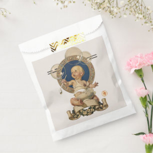 Vintage Baby Bubbles by J.C. Leyendecker Nursery Favour Bag