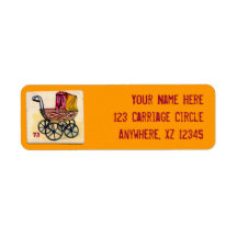 Vintage Baby Buggy Game Card