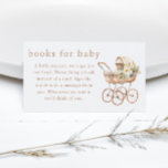 Vintage Baby Carriage Baby Shower Books for Baby Enclosure Card<br><div class="desc">Vintage Baby Carriage Baby Shower Books for Baby Enclosure Card. Click the personalize button to customize this design with your details.</div>