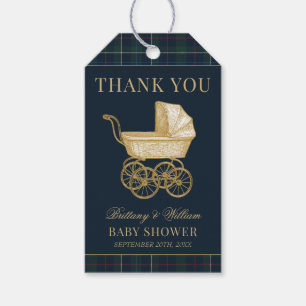 Vintage Baby Carriage Classic Baby Shower  Gift Tags