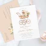 Vintage Baby Carriage Gender Neutral Baby Shower Postcard<br><div class="desc">Vintage Baby Carriage Gender Neutral Baby Shower Invitation Postcard. Click the personalize button to customize this design with your details.</div>