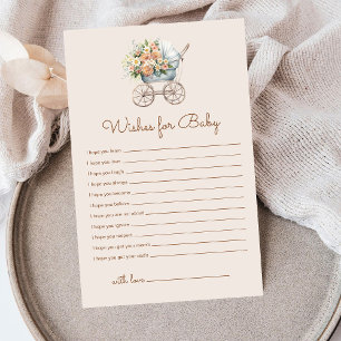 Vintage Baby Carriage Wishes for baby game