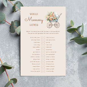 Vintage Baby Carriage Would Mommy Rather Baby Game