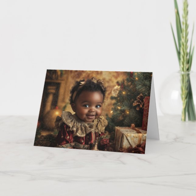 Vintage Baby Christmas Card (Front)
