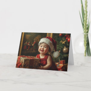 Vintage Baby Christmas Card