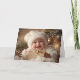 Vintage Baby Christmas Card