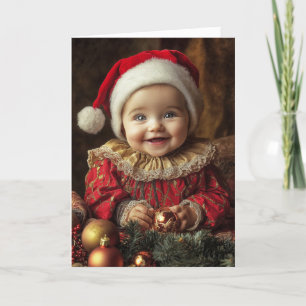 Vintage Baby Christmas Card