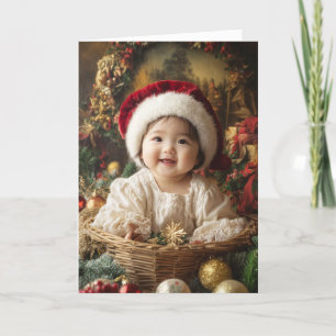 Vintage Baby Christmas Card