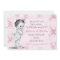 Vintage Baby Girl Chic Damask Birthday Invitation