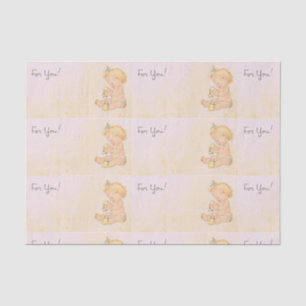 Vintage Baby Girl Tissue Paper