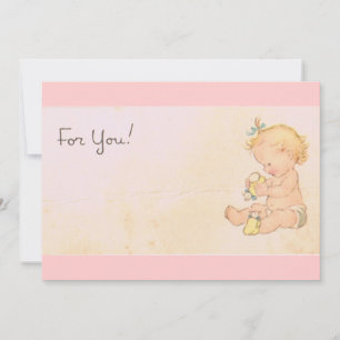 Vintage Baby Invitation