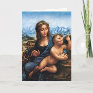 Vintage Baby Jesus & Madonna Religious Christian  Holiday Card