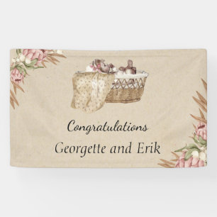 Vintage Baby Shower Banner
