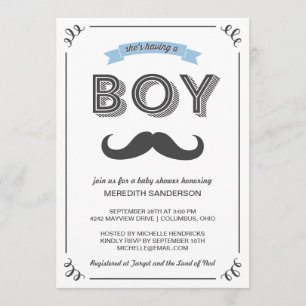 Vintage Baby Shower Invitation