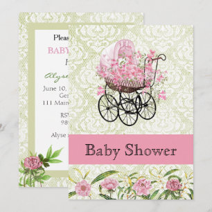Vintage Baby Shower Invitation