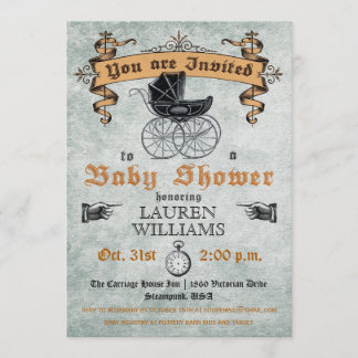 Vintage Baby Shower Invitation