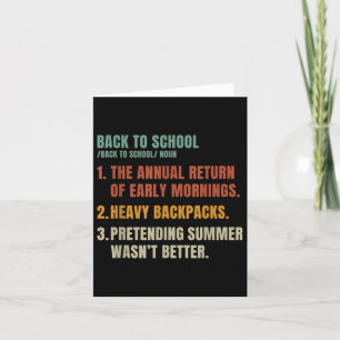 Vintage Back To School Definition Teachers Back To Card