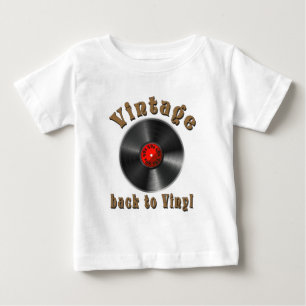 Vintage - Back to Vinyl, the record is back Baby T-Shirt
