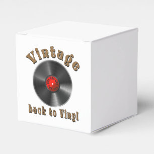 Vintage - Back to Vinyl, the record is back Favor Box