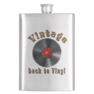 Vintage - Back to Vinyl, the record is back Hip Flask