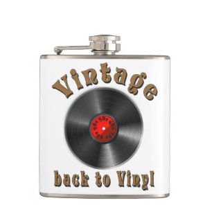 Vintage - Back to Vinyl, the record is back Hip Flask