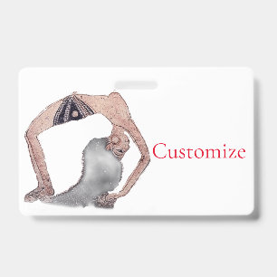 Vintage Backbend Yoga Pose Thunder_Cove Badge