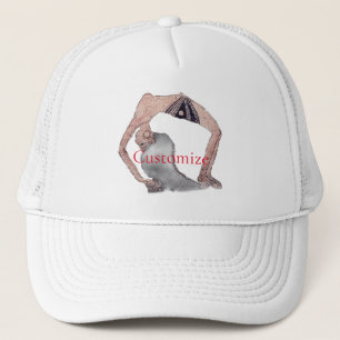Vintage Backbend Yoga Pose Thunder_Cove Trucker Hat