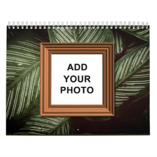 Vintage Background 2024 Add Your Photos Colourful  Calendar