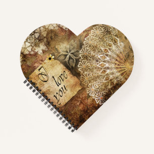 Vintage background notebook