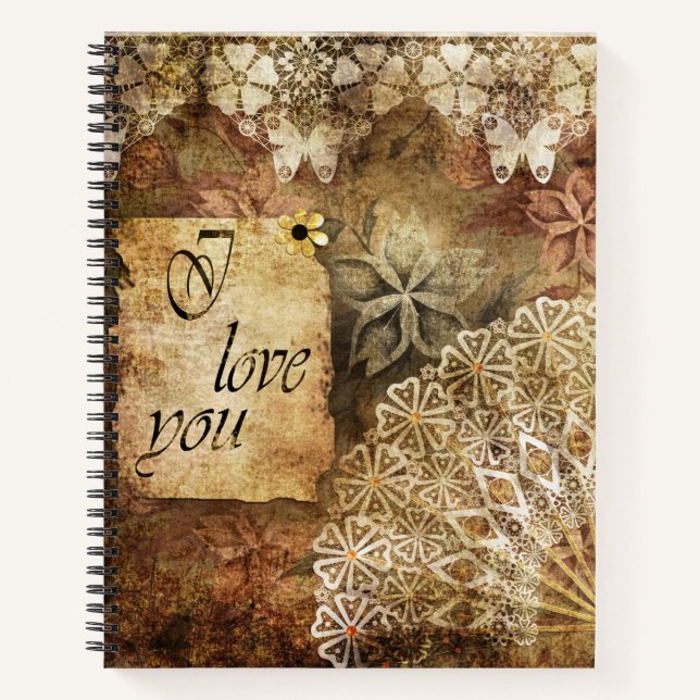 Vintage background notebook (Front)