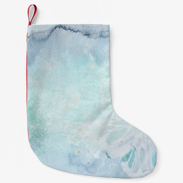 Vintage background paper texture small christmas stocking (Front)