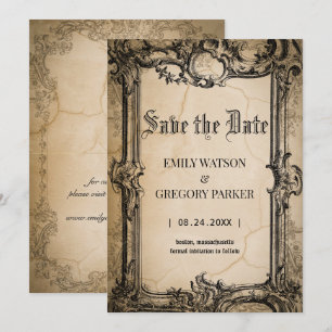  Vintage background Save The Date