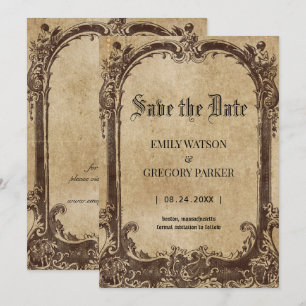  Vintage background Save The Date
