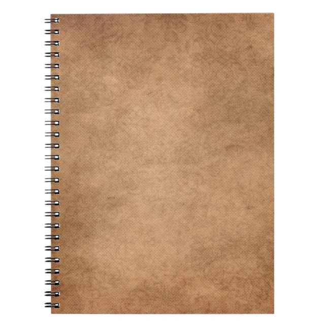 Vintage background texture template notebook (Front)