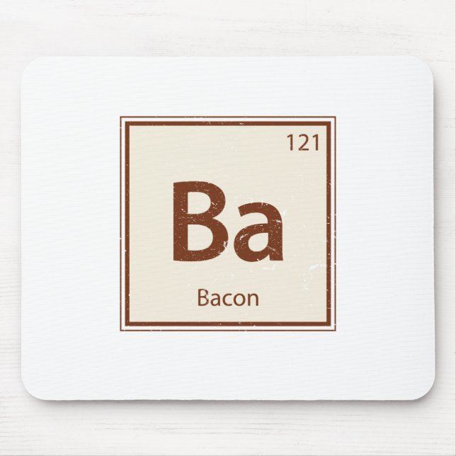 Vintage BACON Periodic Table Mouse Pad (Front)