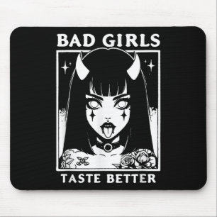 Vintage Bad Girls Taste Better Tattoos Lovers For Mouse Pad