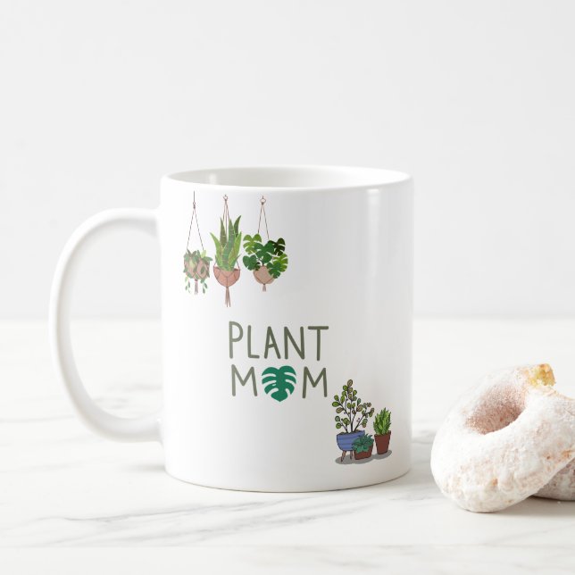 Vintage Badge Simple Gardening Coffee Mug  (With Donut)