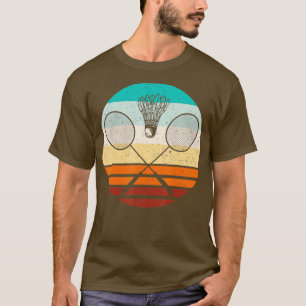 Vintage badminton player badminton  T-Shirt