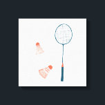 Vintage badminton print white: hand drawn for you!<br><div class="desc">Add your own text, change background colour too. Select the print size using the drop down menu above, and you can click the “edit design” button to customize the artwork to fit any size paper. Purchase a simple poster or a fully framed and matted version! Thank you for shopping my...</div>