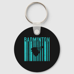 Vintage Badminton - Retro Badminton Player - Badmi Keychain