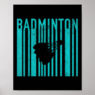 Vintage Badminton - Retro Badminton Player - Badmi Poster