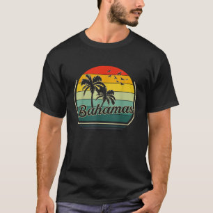 Vintage Bahamas Beach Summer Vacation Sunset Sunsh T-Shirt