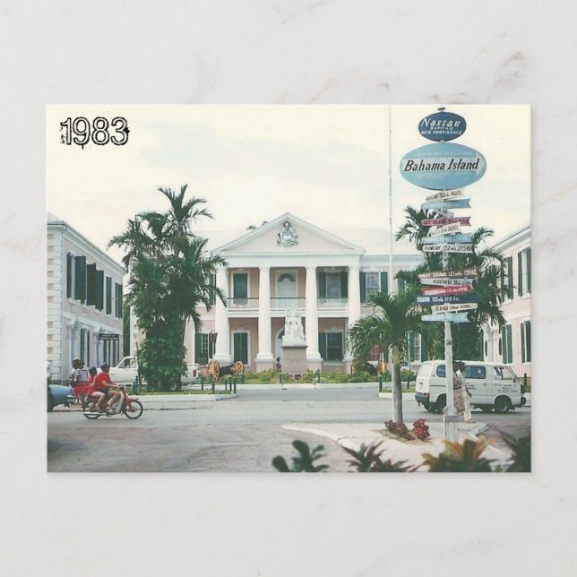 Vintage Bahamas Postcard (Front)